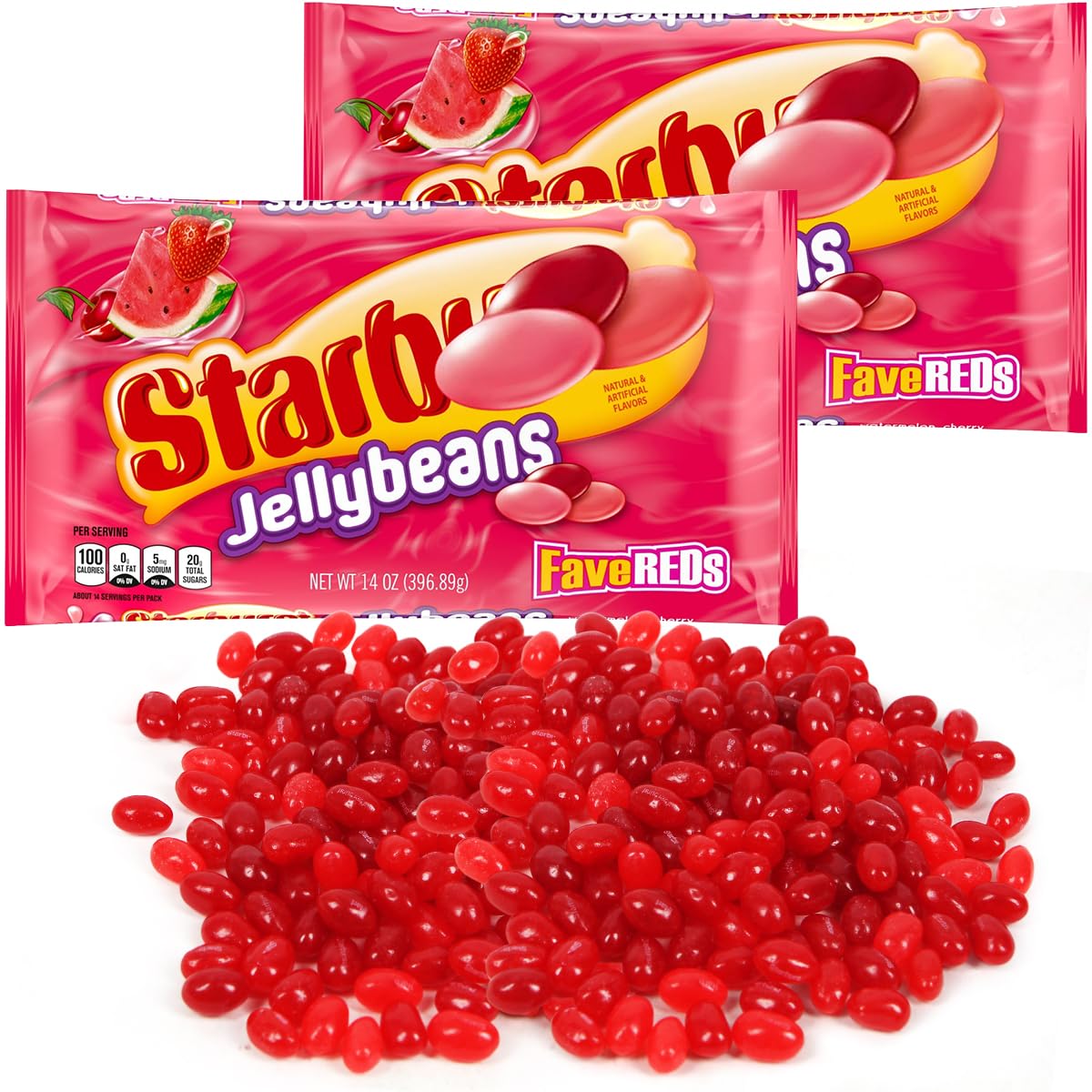 SWEETSIDE CANDY CO FaveREDS jelly beans watermelon flavor, ideal for party favors
