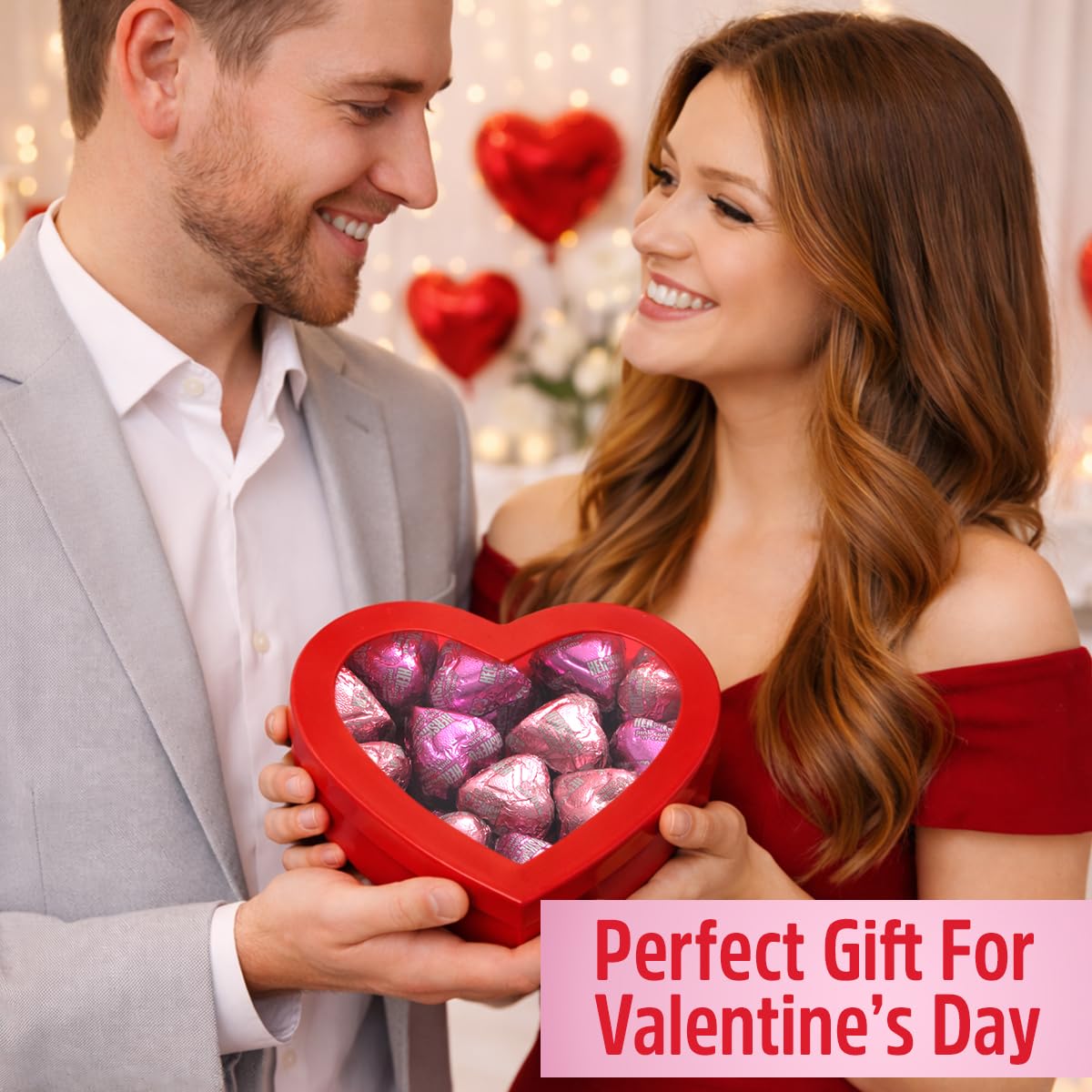 Gift-ready heart box enhances party favors and dessert tables
