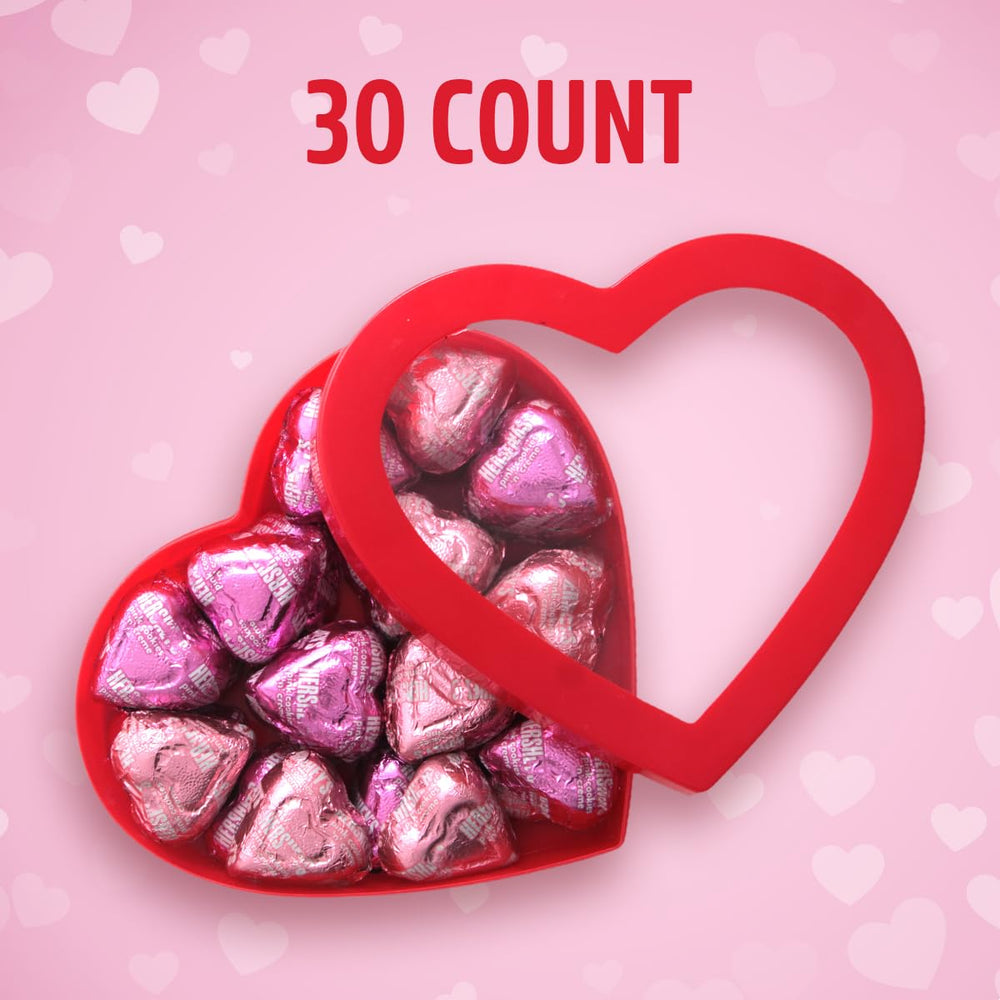 Heart-shaped chocolates display an elegant gift for loved ones