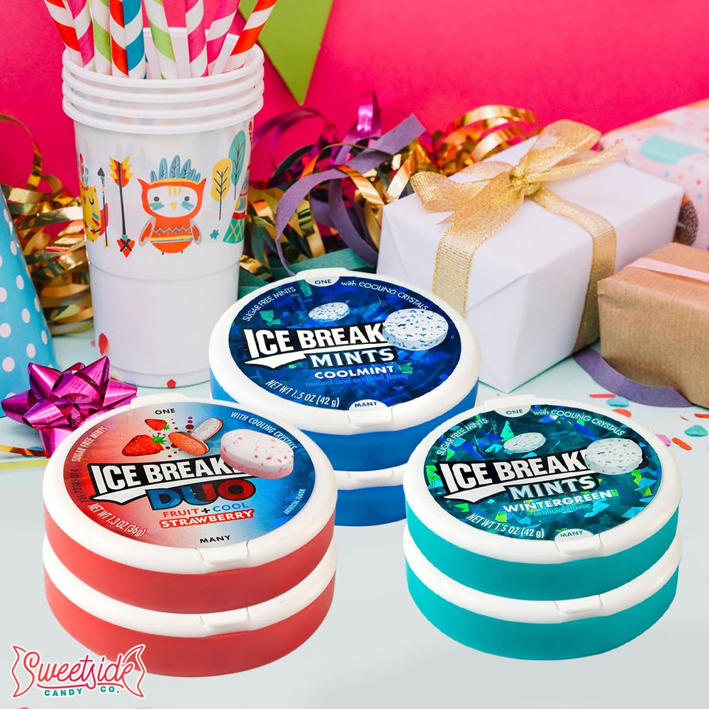 SWEETSIDE CANDY CO Ice Breakrs on-the-go mints for pocket-friendly refreshment.