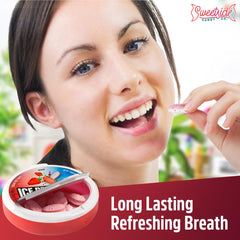 SWEETSIDE CANDY CO Ice Breakrs sugar-free mints pack for guilt-free fresh breath.