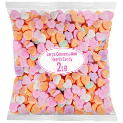 SWEETSIDE CANDY CO large conversation hearts 2lb bag, perfect for gifting and sharing.