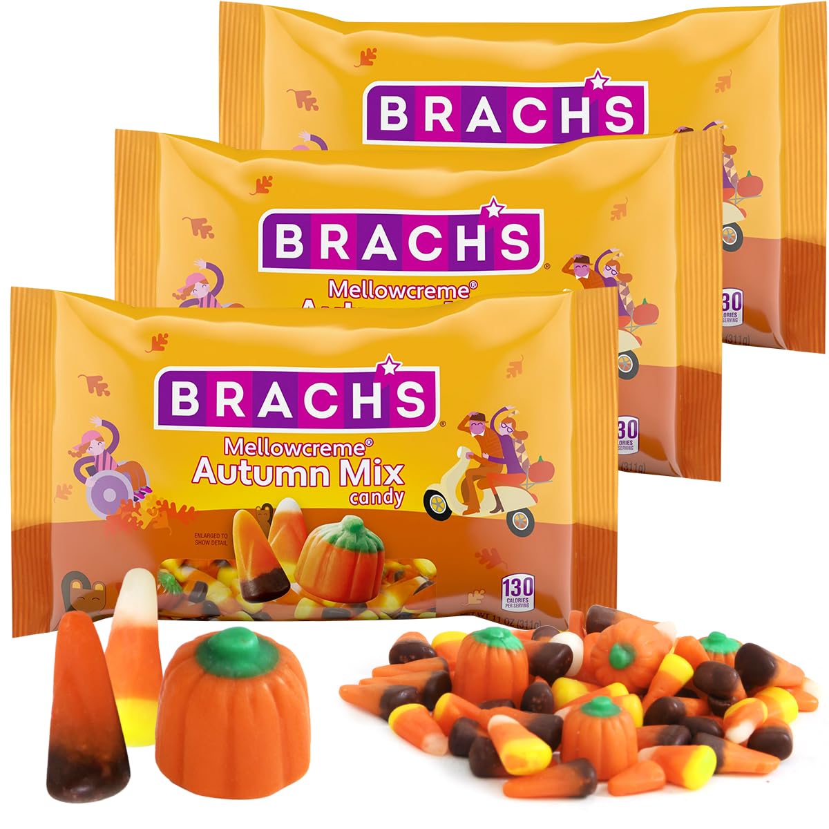 SWEETSIDE CANDY CO Mellowcreme Autumn Mix creamy candy corn for fall gatherings