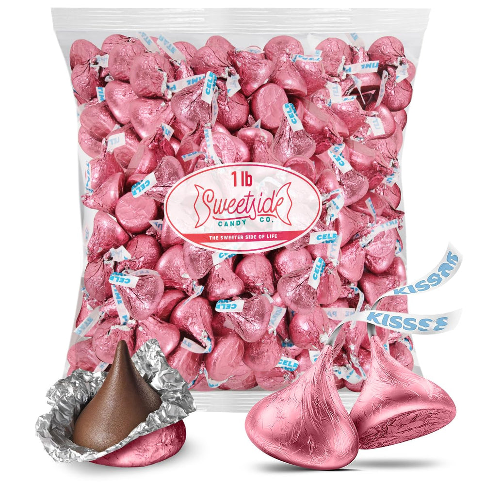 SWEETSIDE CANDY CO Pink Kisses 1lb bulk pack for easy party planning and gifting.