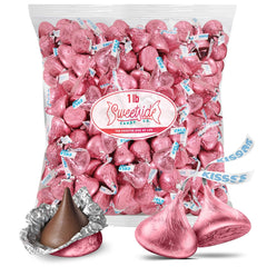 SWEETSIDE CANDY CO Pink Kisses 1lb bulk pack for easy party planning and gifting.