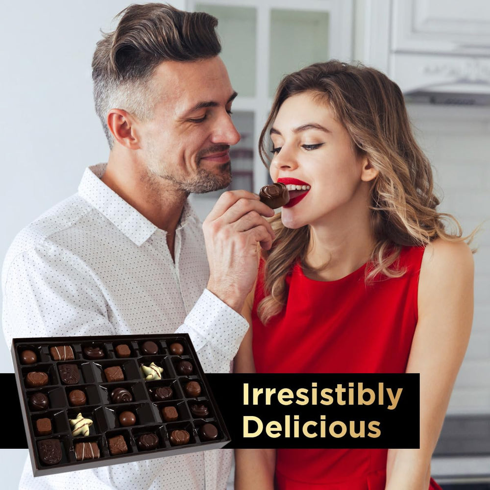 SWEETSIDE CANDY CO Red ribbon packaging elevates gift presentation.