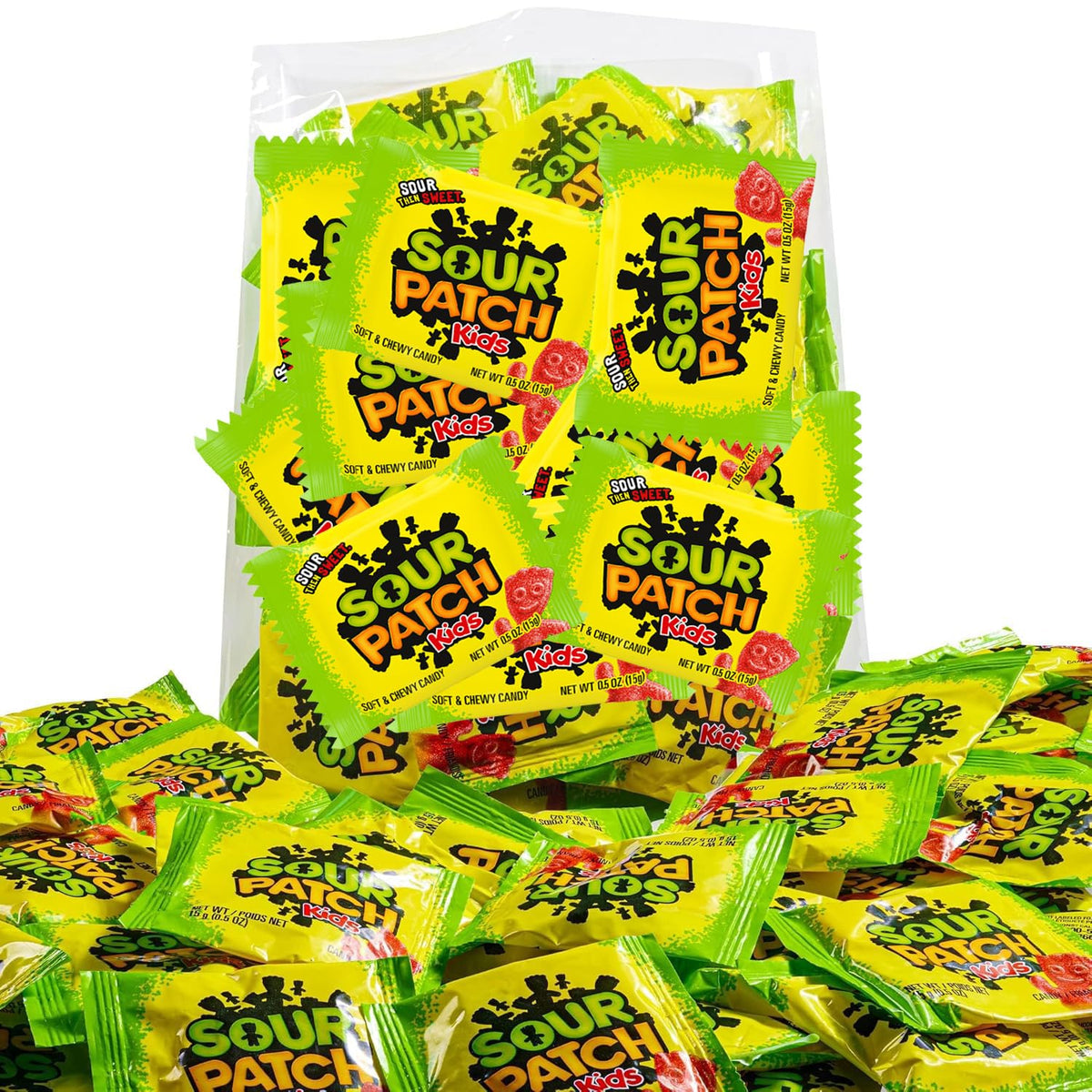 SWEETSIDE CANDY CO SourPatch Kids bulk pack displayed on table for sharing.
