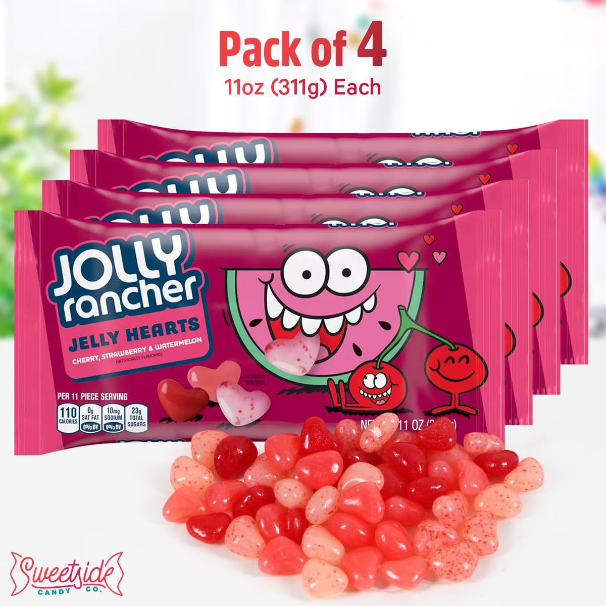 SWEETSIDE CANDY CO. strawberry jelly heart ideal for party moments