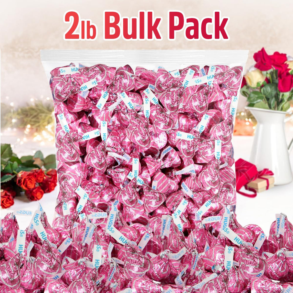 SWEETSIDE CANDY CO. Pink Hugs and Kisses decorate dessert tables beautifully.