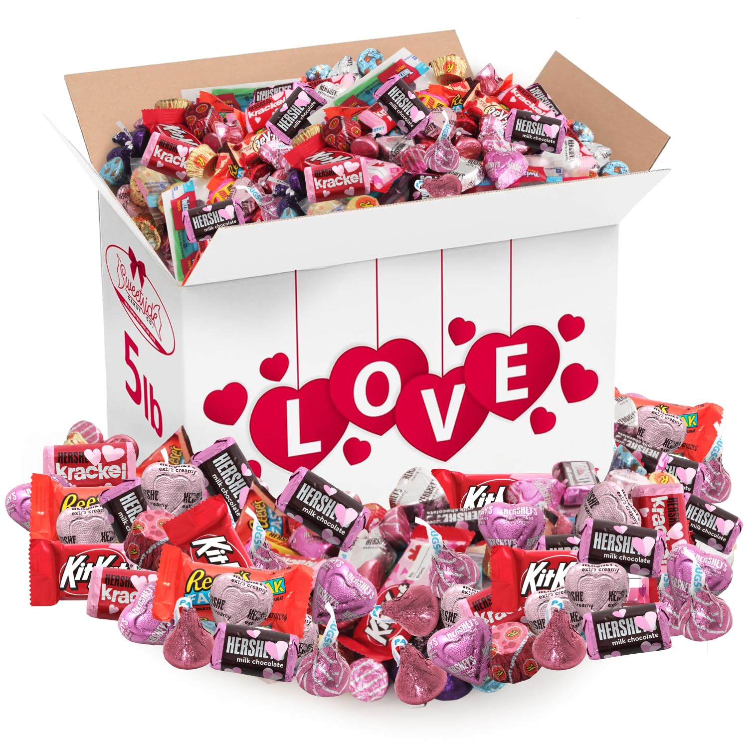 SWEETSIDE CANDY CO. Valentine’s Day chocolate mix 5lb pack for gifting and sharing