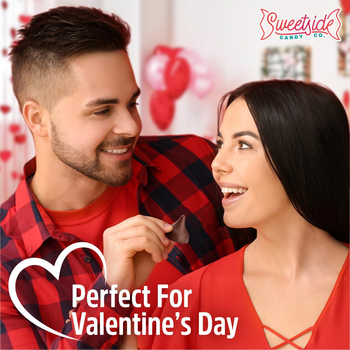 SWEETSIDE CANDY CO Pink Kisses ideal for Valentine’s Day gifts and celebrations.