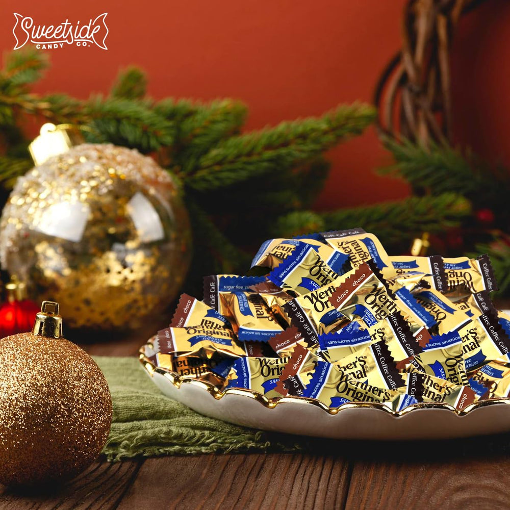 Holiday treat scene with Werther's sugar-free candies.