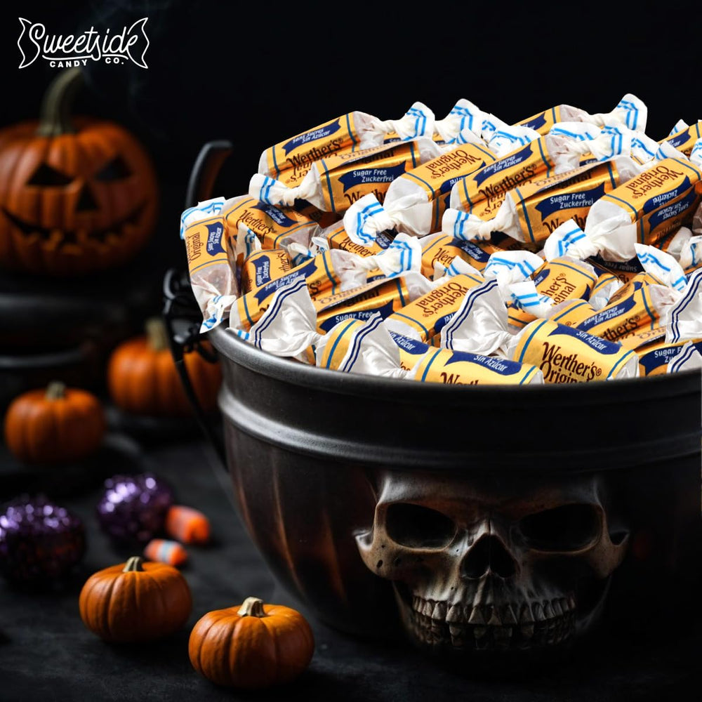 SWEETSIDE CANDY CO Werther's sugar-free chewy caramel shareable bag, easy stocking stuffer.