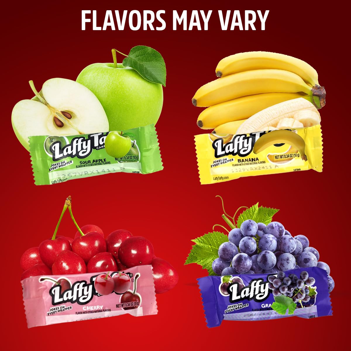 SWEETSIDE CANDY CO Laffy Taffy sour apple wrap, tangy bite for snacking