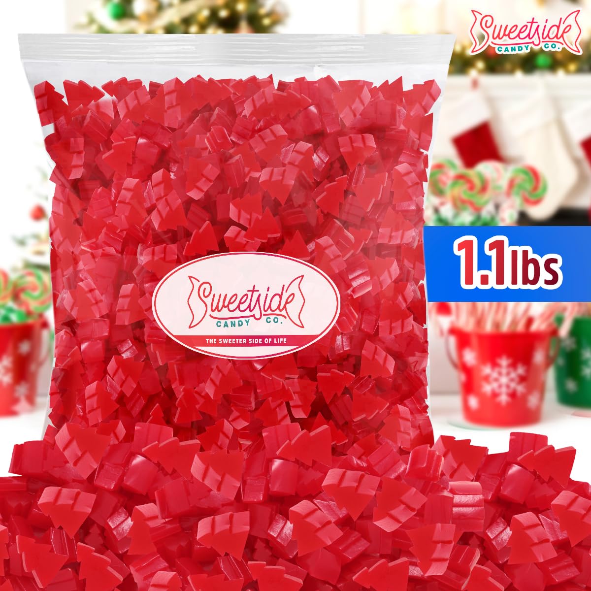 SWEETSIDE Cherry Flavored Chewy Candy bold cherry taste for celebrations.