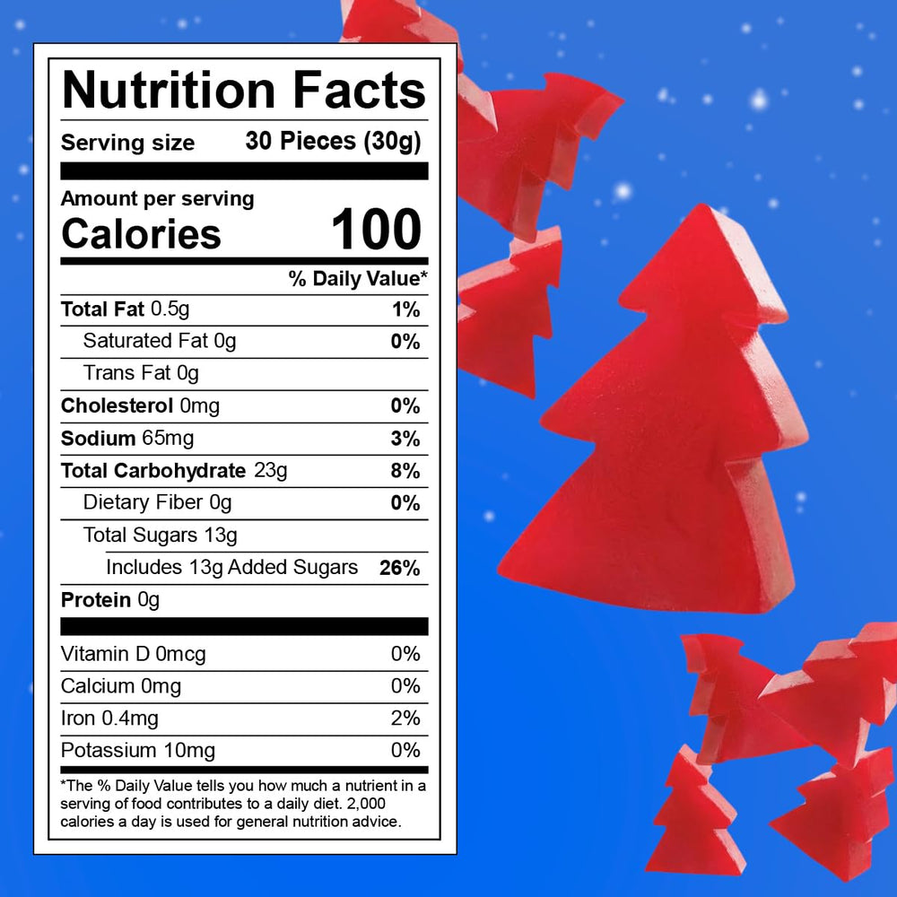 SWEETSIDE Christmas Trees Chewy Candy bowl display adds color to holiday parties.