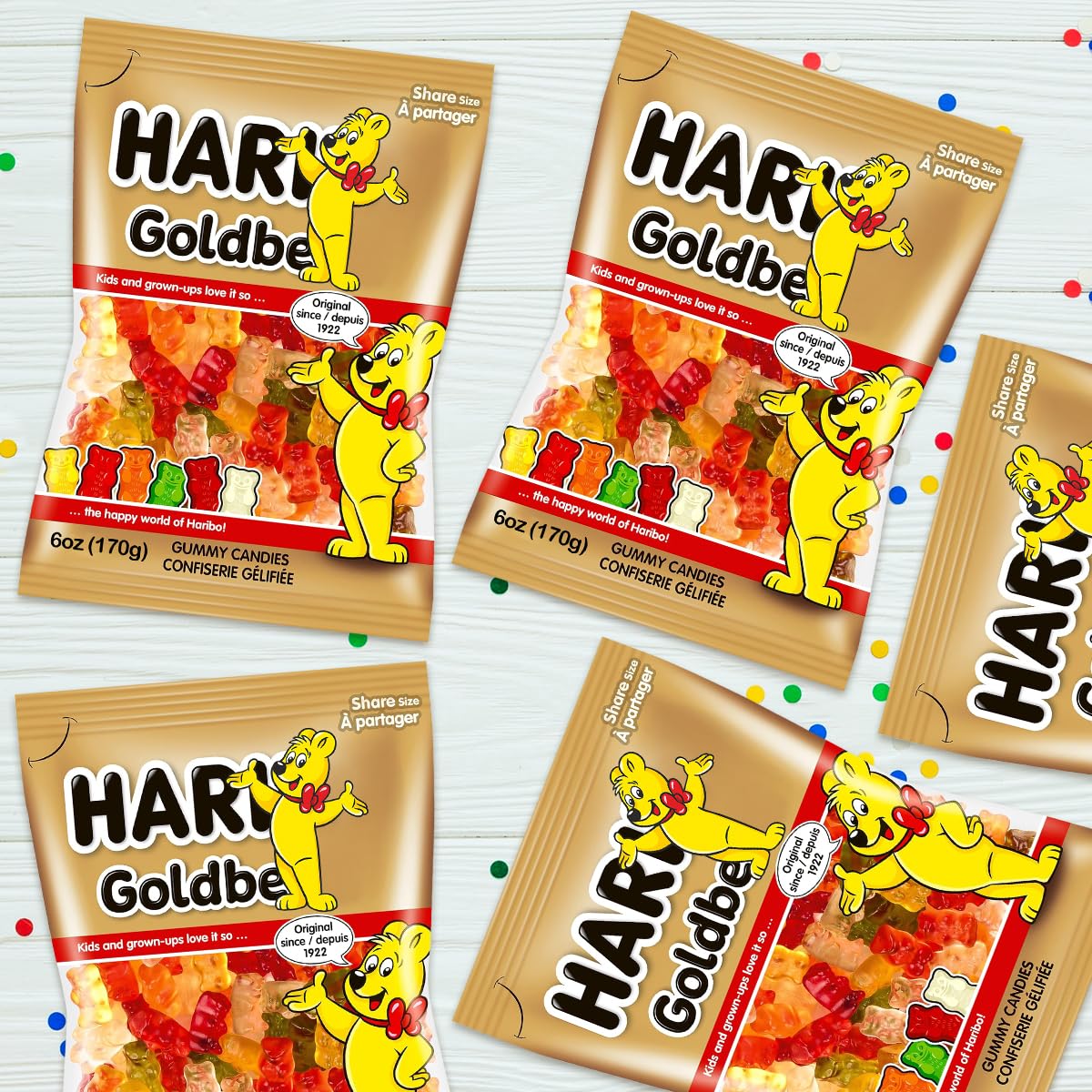 SWEETSIDE Goldbears family-friendly candy serving at a party.