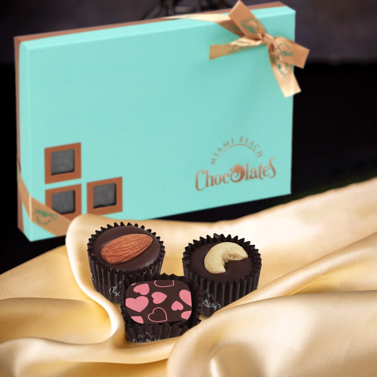SWEETSIDE handcrafted dark chocolate truffles with refined, smooth textures