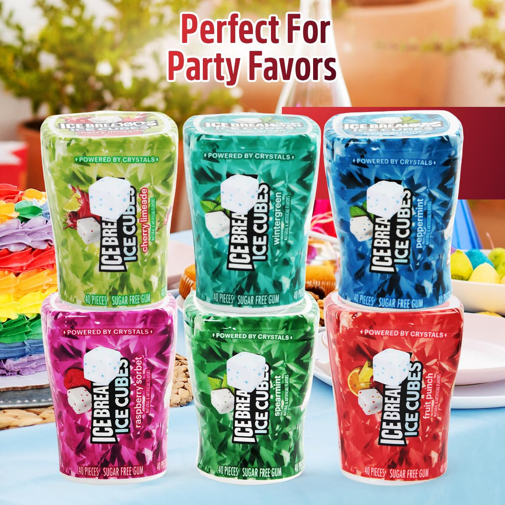 SWEETSIDE IceCubes Fruit Punch gum with bold fruit flavor