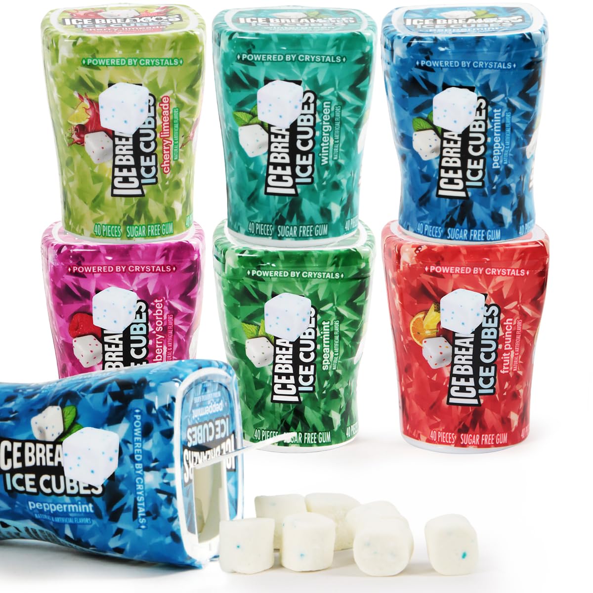 SWEETSIDE IceCubes Peppermint flavor gum for a refreshing breath