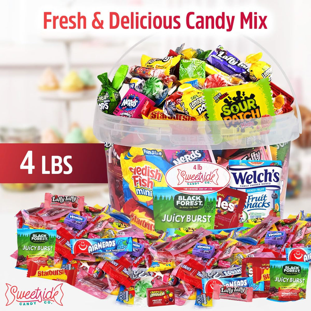 SWEETSIDE original mix candies in bulk bucket for parties