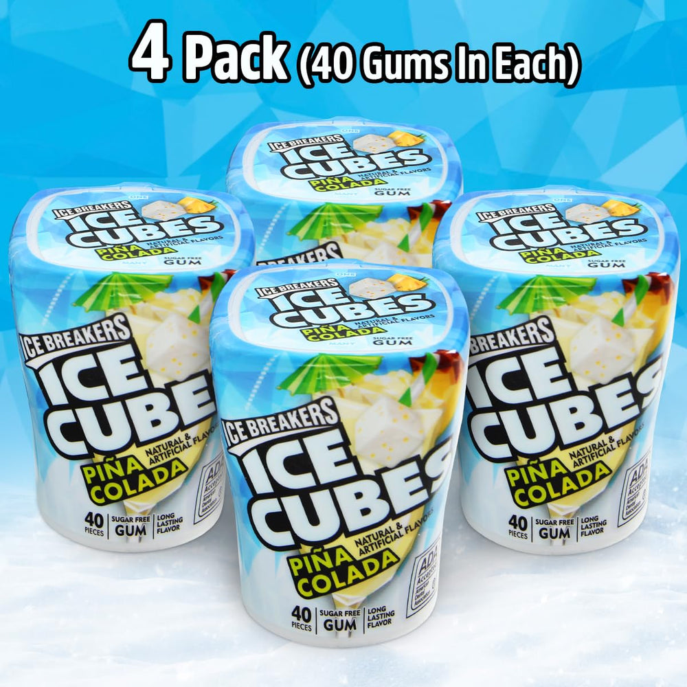 SWEETSIDE Pina Colada Cubes Closeup emphasizes a sugar-free bite for fresh breath.