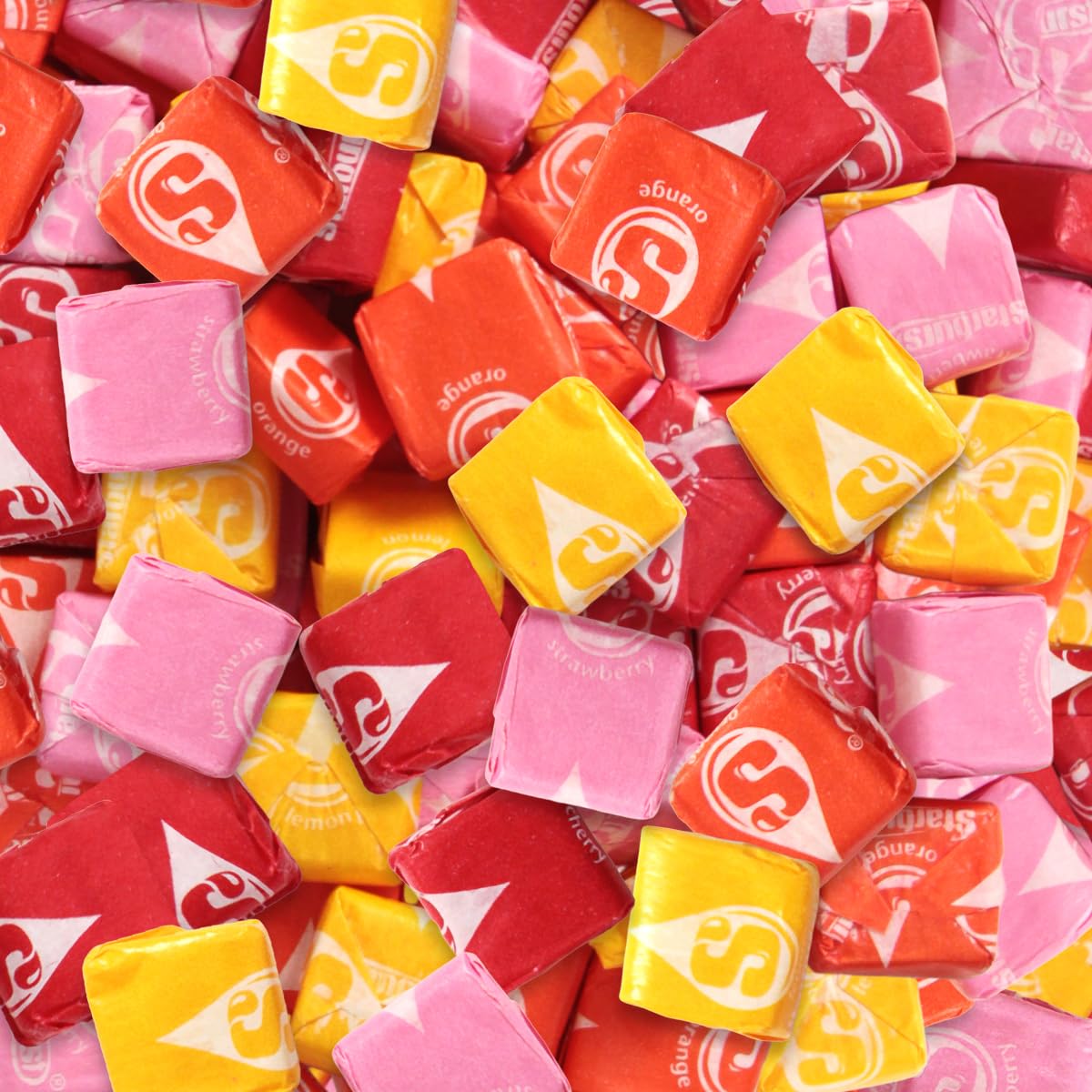 SWEETSIDE Starbrst pink candy piece highlighting playful flavors at parties