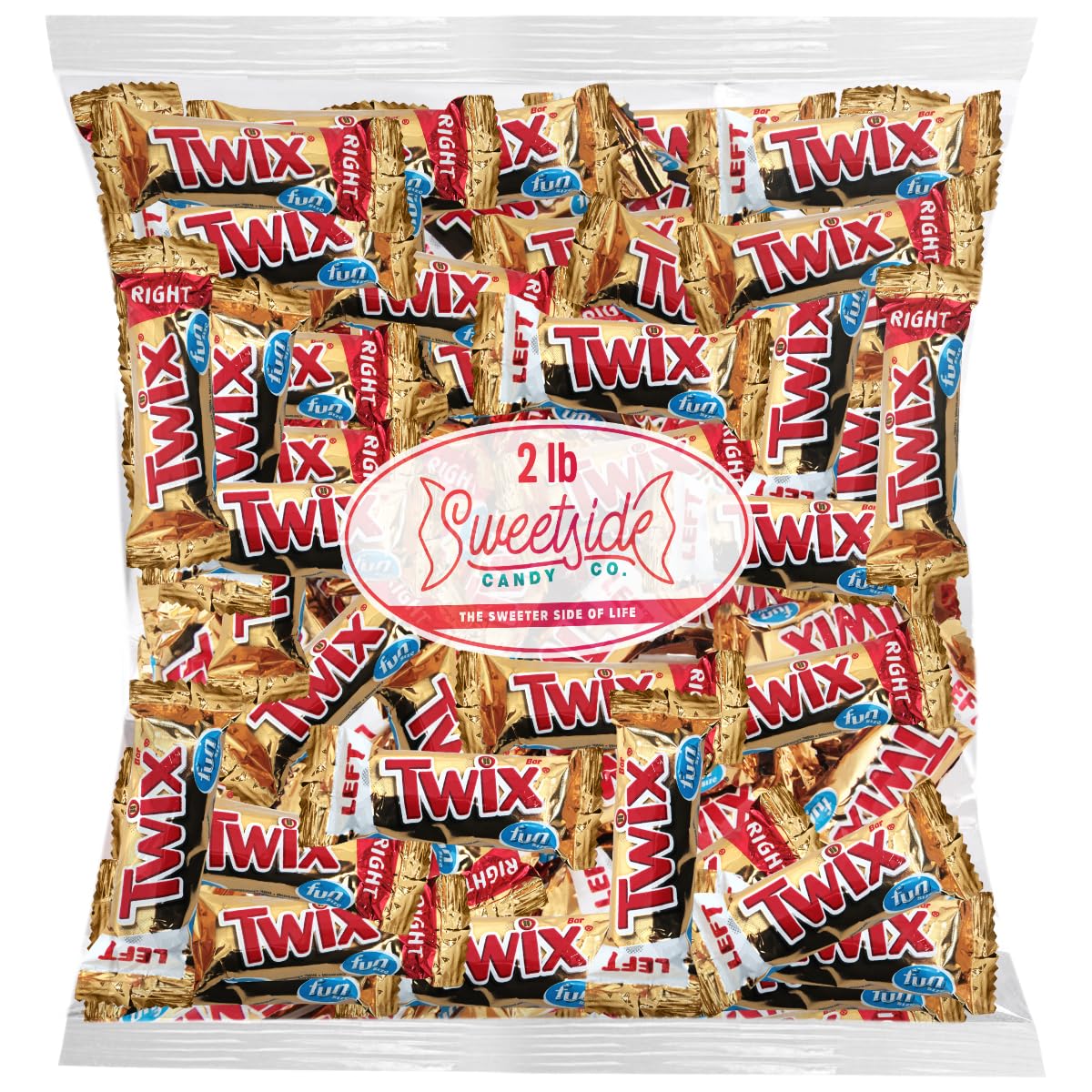 SWEETSIDE Twix Left and Right bulk pack for easy sharing at parties.