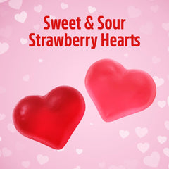 Heart-shaped SWEETSIDE gummies ideal for sharing at buffets.