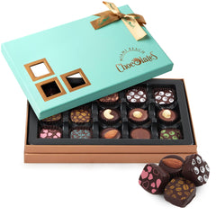 SWEETSIDE vegan dark chocolate truffles gift box for elegant gifting and indulgence