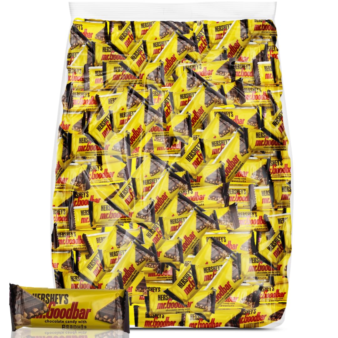 Sweetsome Mr. Good Bar fun size milk chocolate with peanuts, perfect for party bowls.