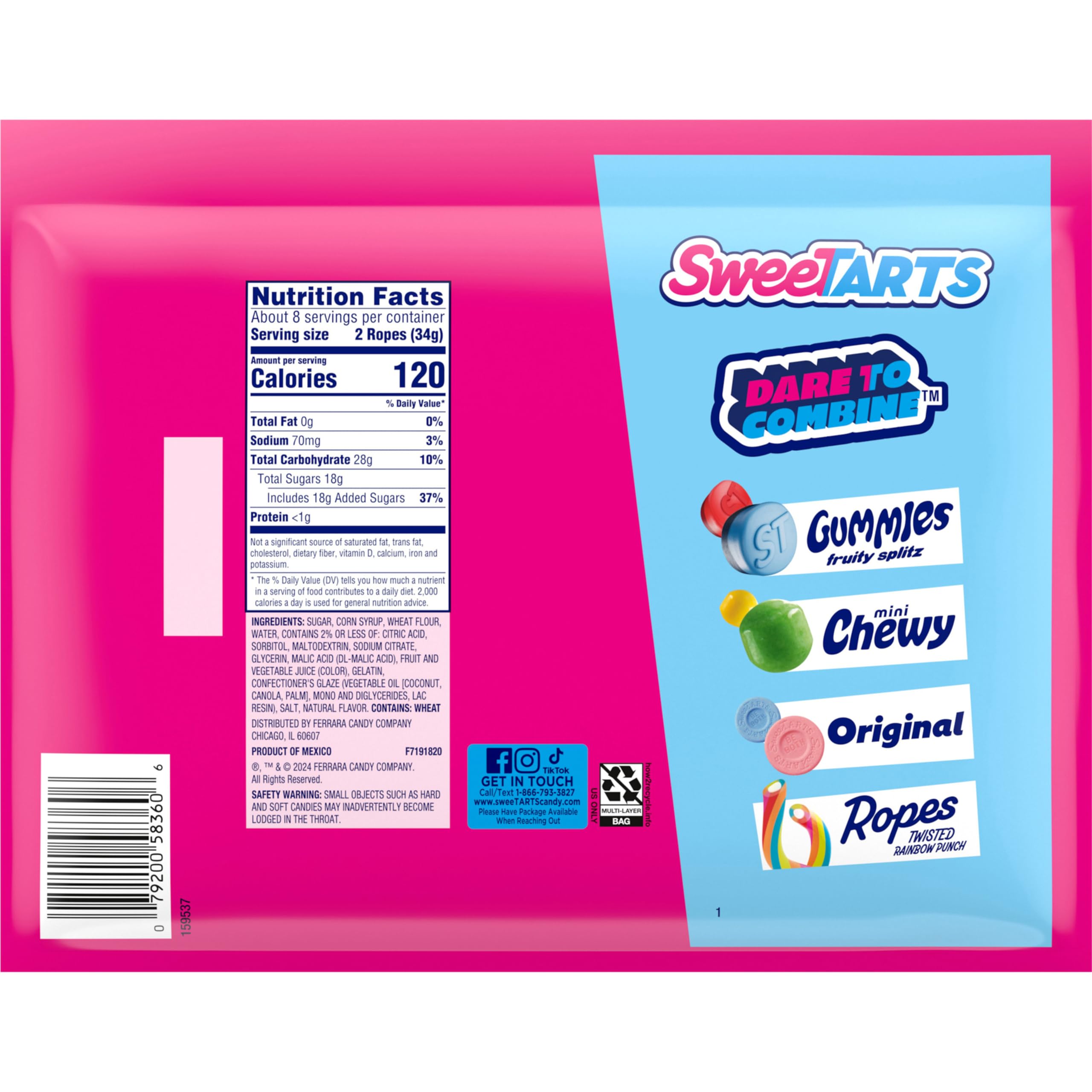 Iconic SweeTARTS branding supports easy recognition at gatherings.