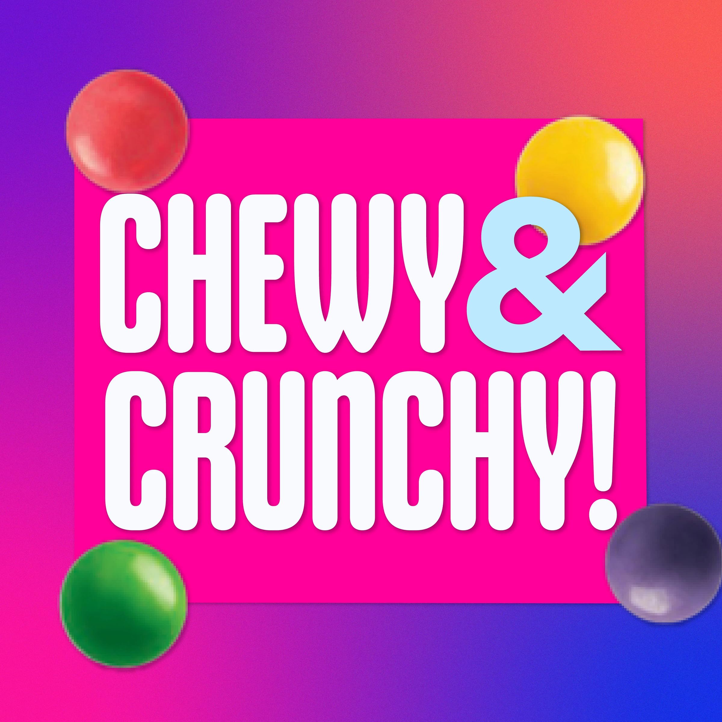 SweeTARTS Chewy Fusions cherry punch morsels with shiny shell and tart crunch.