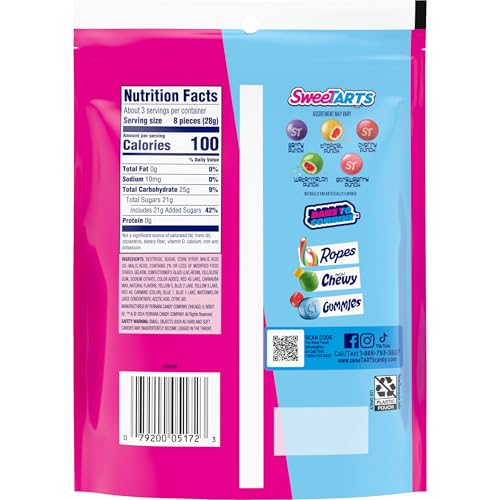 SweeTARTS Chewy Fusions 9-ounce bag ready to enjoy anytime.