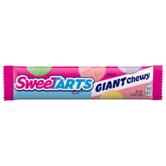 Hero shot of SweeTARTS Giant Chewy rolls on a table