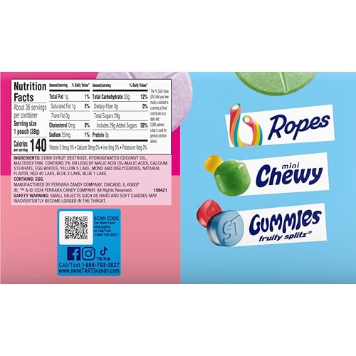 In-store display featuring SweeTARTS Giant Chewy candy hero product