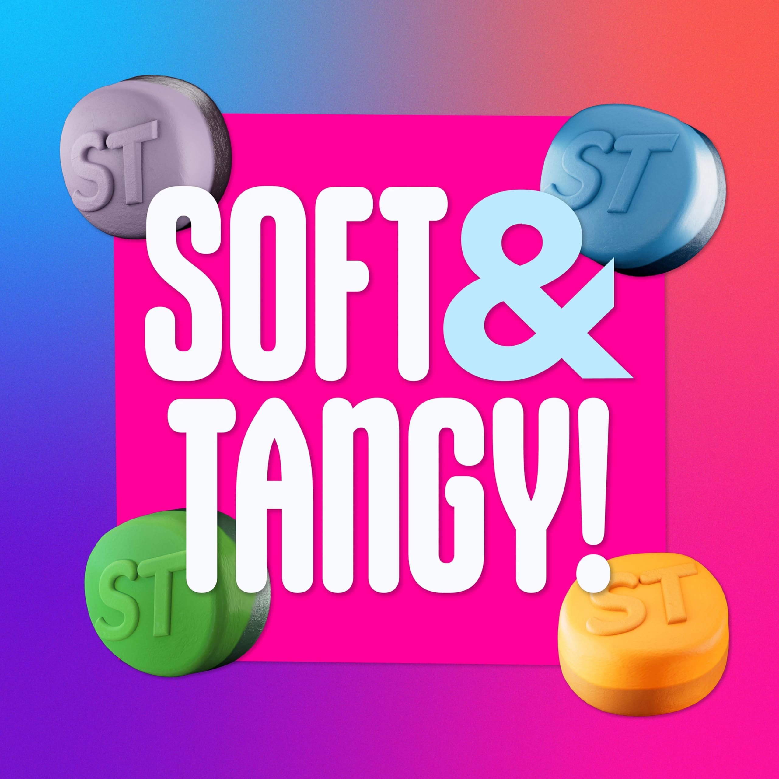 SweeTARTS Gummies Fruity Splitz orange flavor, sunny citrus sweetness.