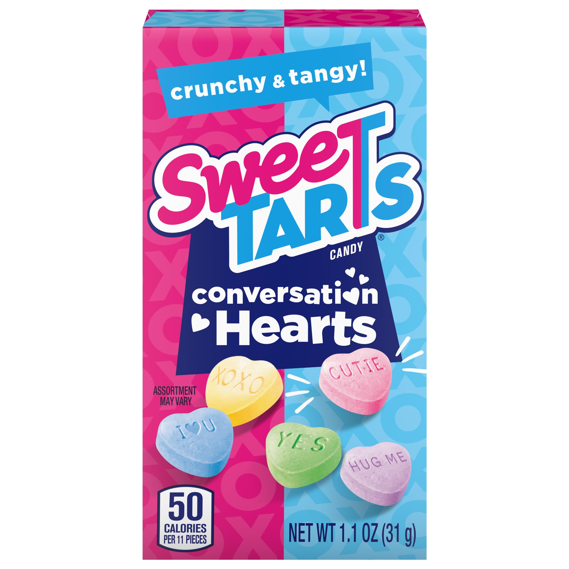 SweeTARTS Hearts To/From boxes show eight gift-ready packs.