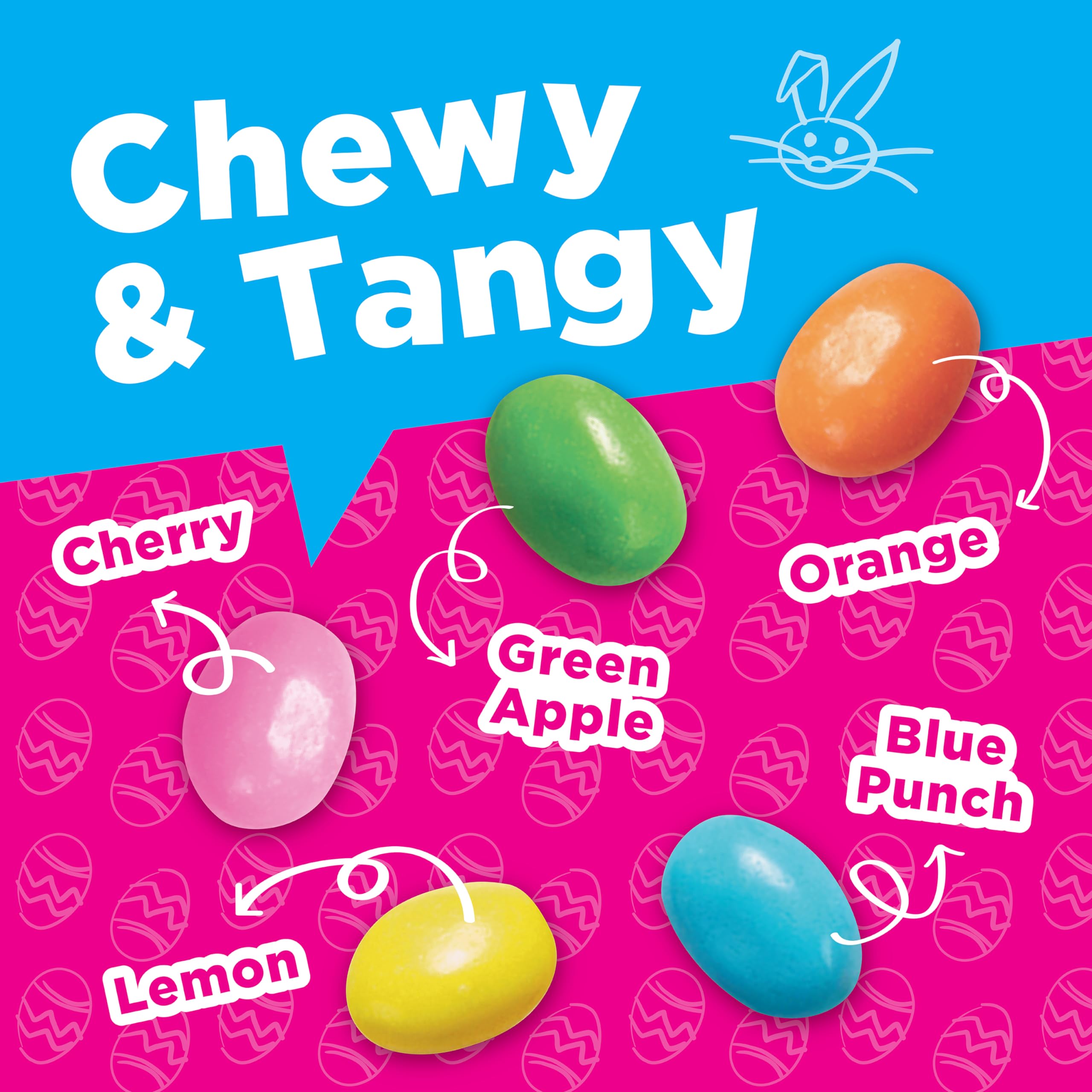 SweeTARTS Jelly Beans in a colorful Easter basket for decorating and snacking