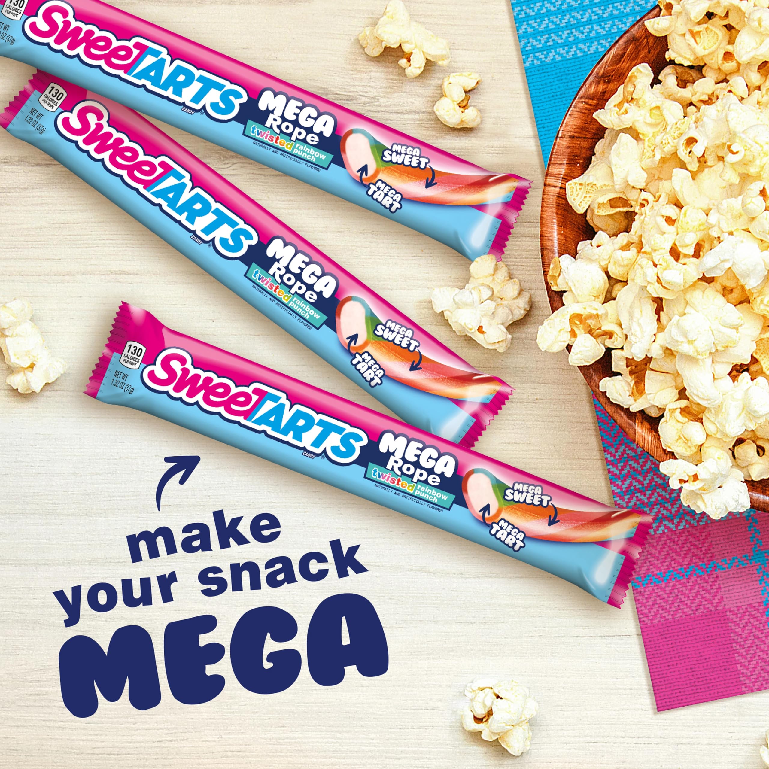 SweeTARTS Mega Rope packaging variation hints at seasonal collections.