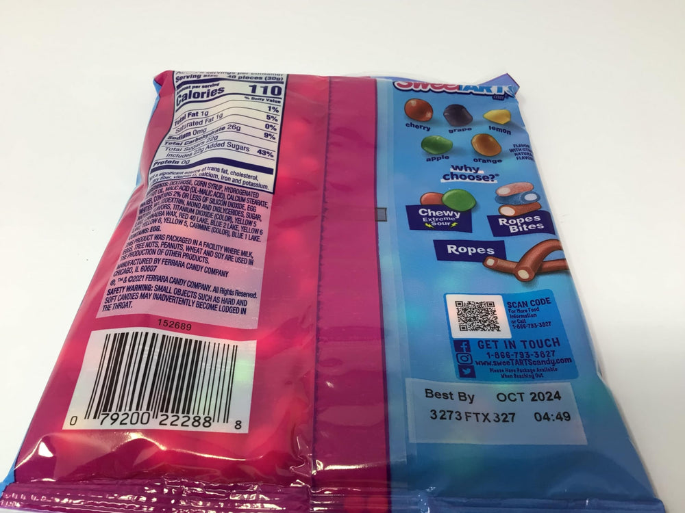 SweeTARTS Mini Chewy 2-Pack Bags highlight convenient snacking on the go.