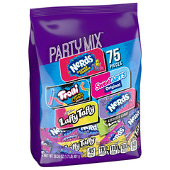 SweeTARTS Nerds grape and strawberry wrappers visible for quick, tangy treats.