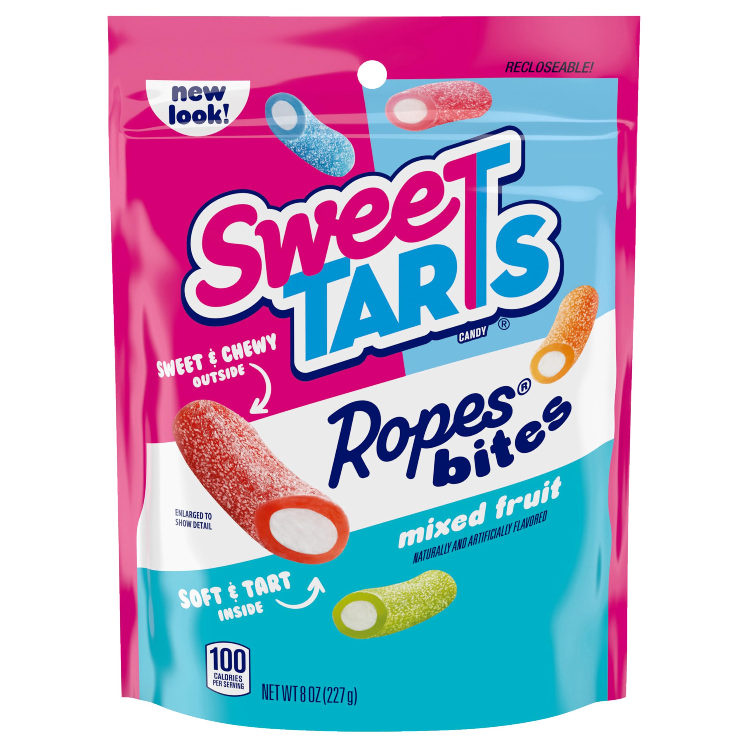 SweeTARTS Rope Bites mixed fruit bag for tangy, chewy snacking