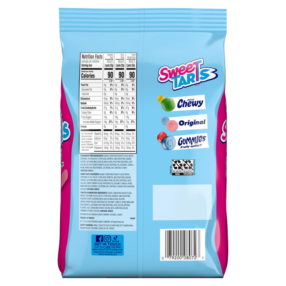 SweeTARTS Ropes Shareable Pleasure group shot suggesting snacks for friends.