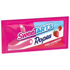 SweeTARTS Ropes Variety Pack 15oz label close-up, bag of assorted tangy ropes.