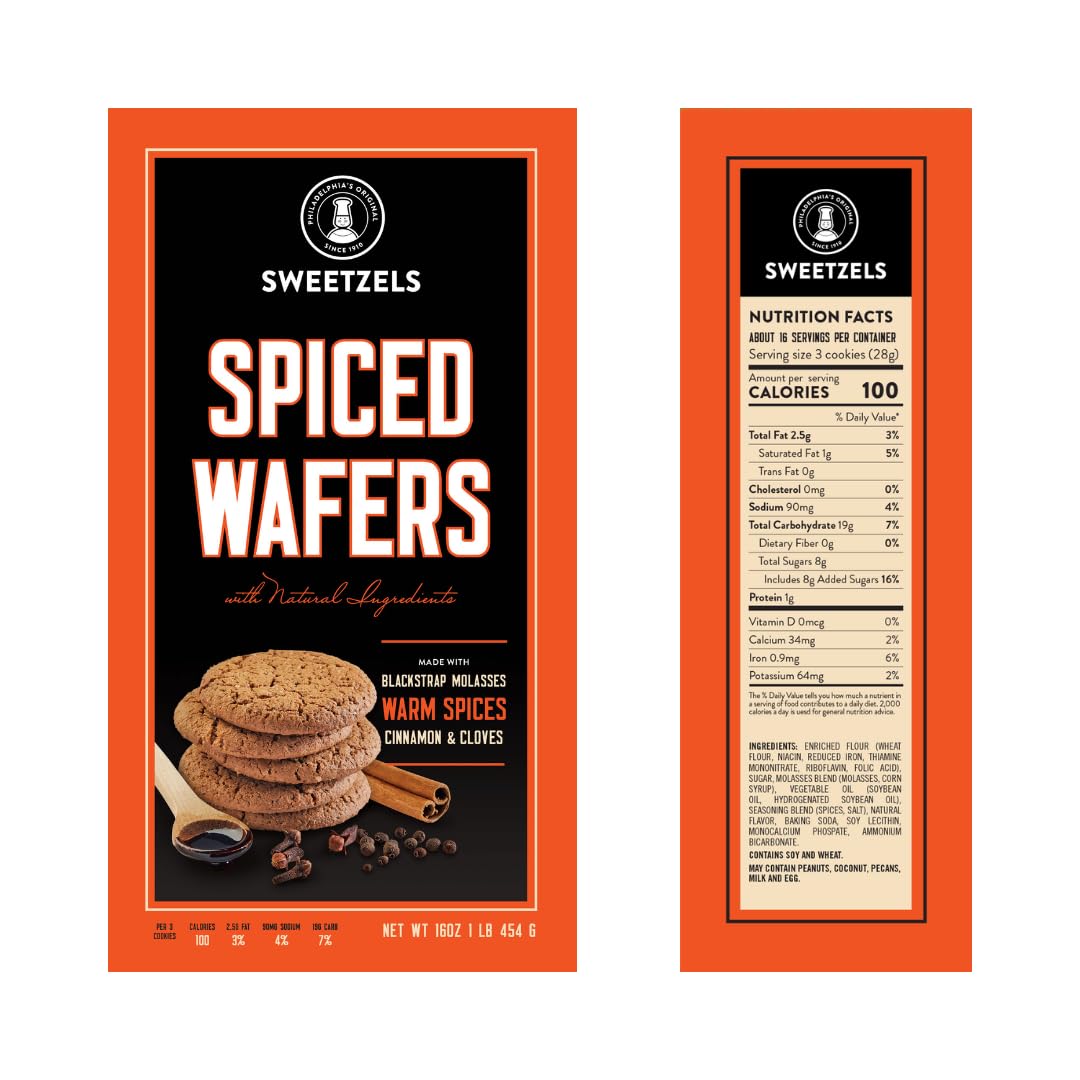 Sweetzels Ginger Snap close-up reveals crunchy texture and real ginger flavor