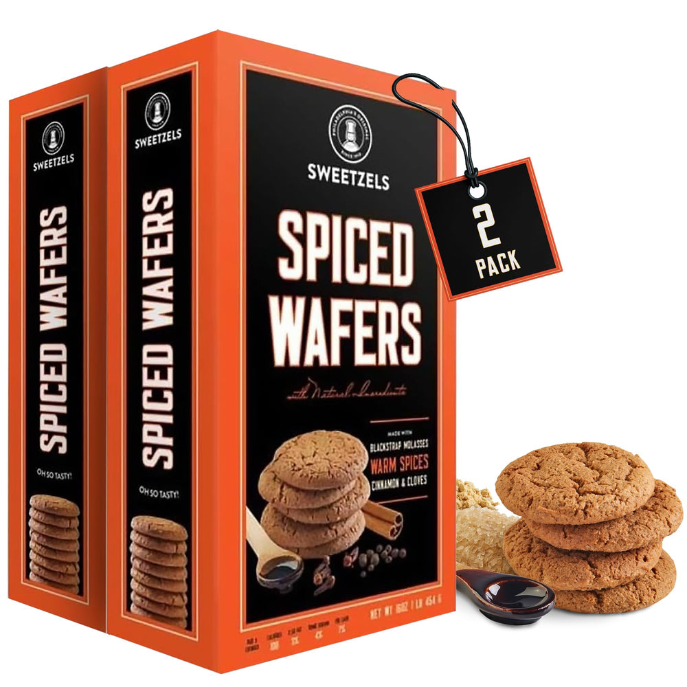 Sweetzels Old Fashioned Ginger Snap pack in a black-and-orange box, ideal for gifting