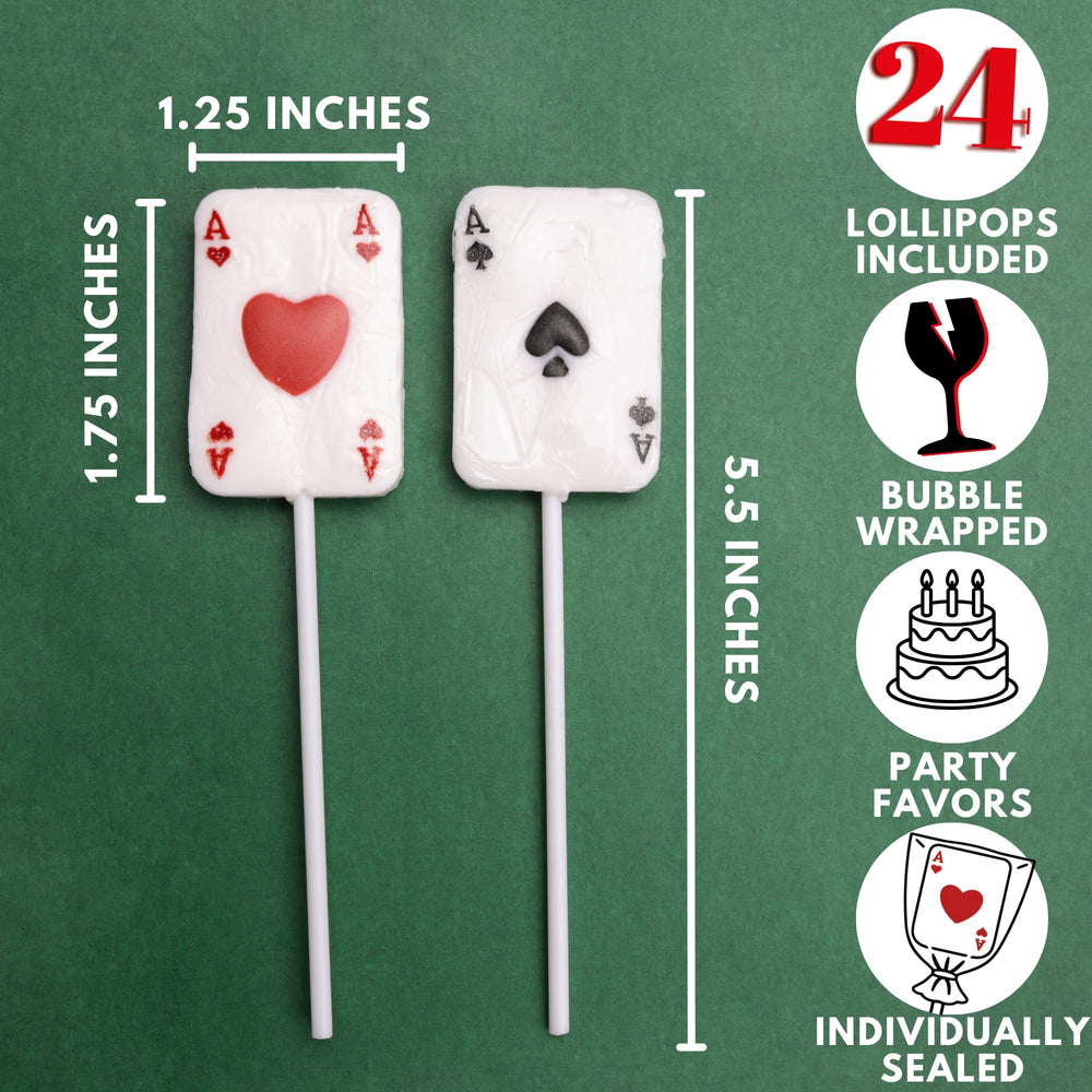 Sweetzo Ace Card Lollipops individually wrapped pack ready for sharing