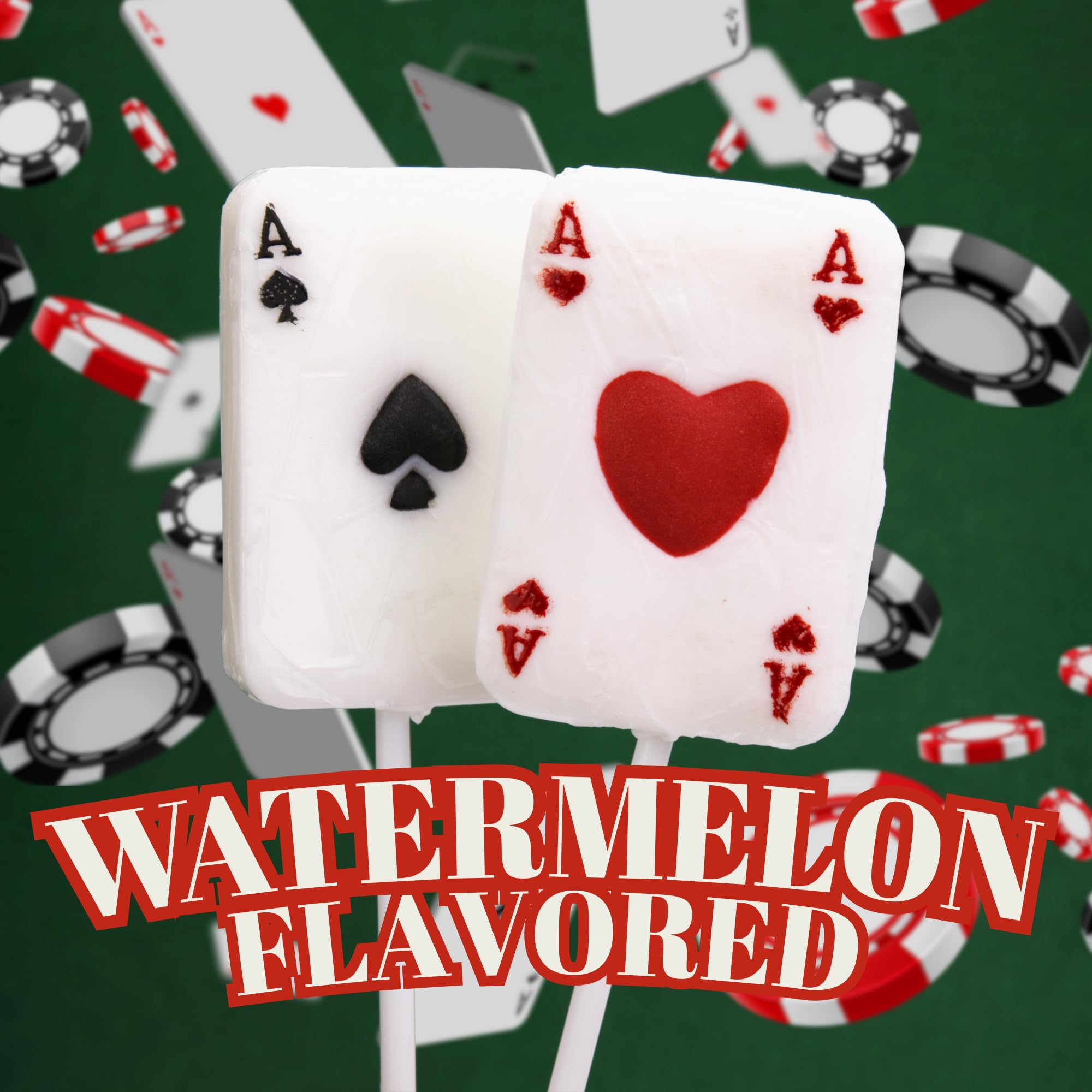 Sweetzo Ace Card Lollipops perfect for poker night party setups