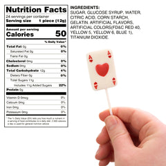Sweetzo Ace Card Lollipops watermelon flavor close-up for refreshing bite